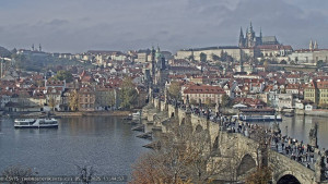 Město Praha - Pražský hrad, Karlův most, Vltava - 5.11.2025 v 11:45 Město Praha - Pražský hrad, Karlův most, Vltava - 5.11.2025 v 11:45