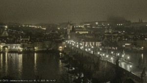 Město Praha - Pražský hrad, Karlův most, Vltava - 5.12.2025 v 06:15