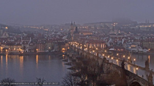 Město Praha - Pražský hrad, Karlův most, Vltava - 5.12.2025 v 07:30