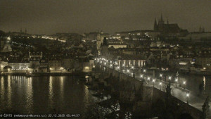 Město Praha - Pražský hrad, Karlův most, Vltava - 22.12.2025 v 05:45
