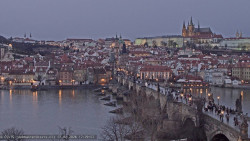 Pražský hrad, Karlův most, Vltava