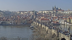Pražský hrad, Karlův most, Vltava