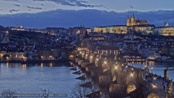 Pražský hrad, Karlův most, Vltava