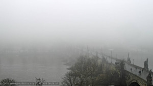 Město Praha - Pražský hrad, Karlův most, Vltava - 27.2.2026 v 09:00