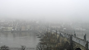Město Praha - Pražský hrad, Karlův most, Vltava - 27.2.2026 v 09:15