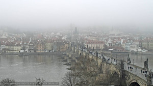 Město Praha - Pražský hrad, Karlův most, Vltava - 27.2.2026 v 09:45