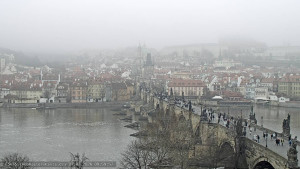Město Praha - Pražský hrad, Karlův most, Vltava - 27.2.2026 v 10:00