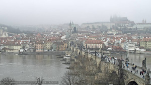 Město Praha - Pražský hrad, Karlův most, Vltava - 27.2.2026 v 10:30