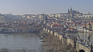 Město Praha - Pražský hrad, Karlův most, Vltava - 27.2.2026 v 14:30