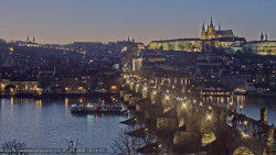Pražský hrad, Karlův most, Vltava