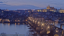 Pražský hrad, Karlův most, Vltava