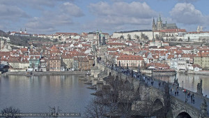 Město Praha - Pražský hrad, Karlův most, Vltava - 17.3.2026 v 09:45