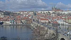 Město Praha - Pražský hrad, Karlův most, Vltava - 17.3.2026 v 10:00