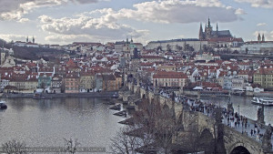 Město Praha - Pražský hrad, Karlův most, Vltava - 17.3.2026 v 15:45