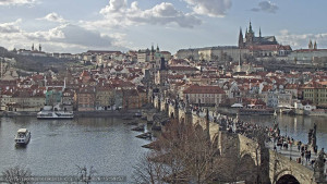 Město Praha - Pražský hrad, Karlův most, Vltava - 17.3.2026 v 16:00