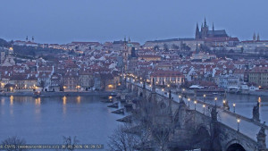 Město Praha - Pražský hrad, Karlův most, Vltava - 30.3.2026 v 06:30 Město Praha - Pražský hrad, Karlův most, Vltava - 30.3.2026 v 06:30