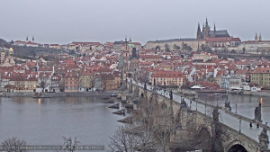 Město Praha - Pražský hrad, Karlův most, Vltava - 30.3.2026 v 06:45