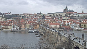Město Praha - Pražský hrad, Karlův most, Vltava - 30.3.2026 v 09:45