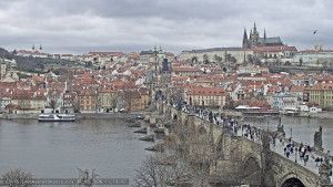 Město Praha - Pražský hrad, Karlův most, Vltava - 30.3.2026 v 11:15 Město Praha - Pražský hrad, Karlův most, Vltava - 30.3.2026 v 11:15