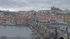 Město Praha - Pražský hrad, Karlův most, Vltava - 30.3.2026 v 11:45 Město Praha - Pražský hrad, Karlův most, Vltava - 30.3.2026 v 11:45