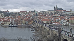 Město Praha - Pražský hrad, Karlův most, Vltava - 30.3.2026 v 12:00 Město Praha - Pražský hrad, Karlův most, Vltava - 30.3.2026 v 12:00