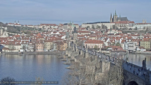 Město Praha - Pražský hrad, Karlův most, Vltava - 5.4.2026 v 08:45 Město Praha - Pražský hrad, Karlův most, Vltava - 5.4.2026 v 08:45