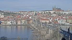 Město Praha - Pražský hrad, Karlův most, Vltava - 5.4.2026 v 09:00