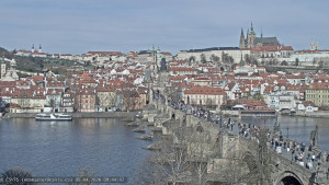 Město Praha - Pražský hrad, Karlův most, Vltava - 5.4.2026 v 09:45 Město Praha - Pražský hrad, Karlův most, Vltava - 5.4.2026 v 09:45