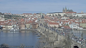Město Praha - Pražský hrad, Karlův most, Vltava - 5.4.2026 v 10:00