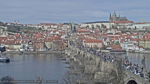 Město Praha - Pražský hrad, Karlův most, Vltava - 5.4.2026 v 10:45 Město Praha - Pražský hrad, Karlův most, Vltava - 5.4.2026 v 10:45