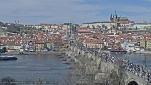 Město Praha - Pražský hrad, Karlův most, Vltava - 5.4.2026 v 11:45 Město Praha - Pražský hrad, Karlův most, Vltava - 5.4.2026 v 11:45