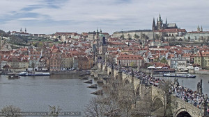 Město Praha - Pražský hrad, Karlův most, Vltava - 5.4.2026 v 14:30