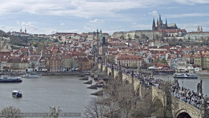 Město Praha - Pražský hrad, Karlův most, Vltava - 5.4.2026 v 15:45