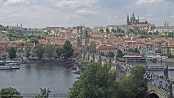 Pražský hrad, Karlův most, Vltava