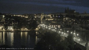 Město Praha - Pražský hrad, Karlův most, Vltava - 9.6.2026 v 03:45