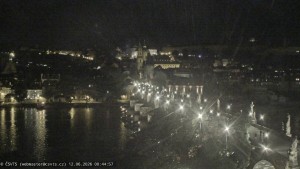 Město Praha - Pražský hrad, Karlův most, Vltava - 12.6.2026 v 00:45