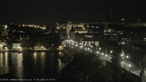Město Praha - Pražský hrad, Karlův most, Vltava - 12.6.2026 v 01:45