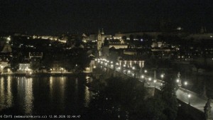 Město Praha - Pražský hrad, Karlův most, Vltava - 12.6.2026 v 02:45