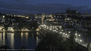 Město Praha - Pražský hrad, Karlův most, Vltava - 12.6.2026 v 03:45