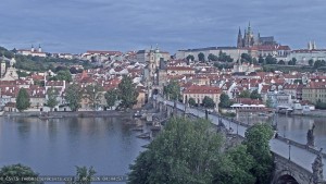 Město Praha - Pražský hrad, Karlův most, Vltava - 12.6.2026 v 04:45
