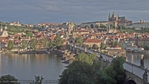 Město Praha - Pražský hrad, Karlův most, Vltava - 12.6.2026 v 05:45