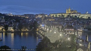 Město Praha - Pražský hrad, Karlův most, Vltava - 12.6.2026 v 21:45 Město Praha - Pražský hrad, Karlův most, Vltava - 12.6.2026 v 21:45