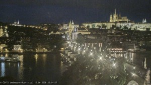 Město Praha - Pražský hrad, Karlův most, Vltava - 12.6.2026 v 22:15 Město Praha - Pražský hrad, Karlův most, Vltava - 12.6.2026 v 22:15