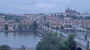 Město Praha - Pražský hrad, Karlův most, Vltava - 13.6.2026 v 04:45