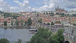 Město Praha - Pražský hrad, Karlův most, Vltava - 13.6.2026 v 12:45