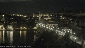 Město Praha - Pražský hrad, Karlův most, Vltava - 16.6.2026 v 02:45 Město Praha - Pražský hrad, Karlův most, Vltava - 16.6.2026 v 02:45