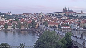 Město Praha - Pražský hrad, Karlův most, Vltava - 16.6.2026 v 04:45 Město Praha - Pražský hrad, Karlův most, Vltava - 16.6.2026 v 04:45