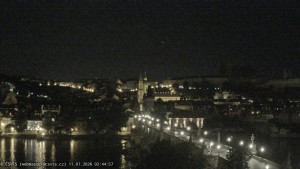 Město Praha - Pražský hrad, Karlův most, Vltava - 11.7.2026 v 02:45 Město Praha - Pražský hrad, Karlův most, Vltava - 11.7.2026 v 02:45
