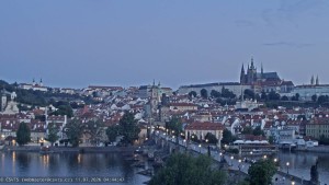 Město Praha - Pražský hrad, Karlův most, Vltava - 11.7.2026 v 04:45 Město Praha - Pražský hrad, Karlův most, Vltava - 11.7.2026 v 04:45