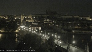 Město Praha - Pražský hrad, Karlův most, Vltava - 31.7.2026 v 01:45 Město Praha - Pražský hrad, Karlův most, Vltava - 31.7.2026 v 01:45